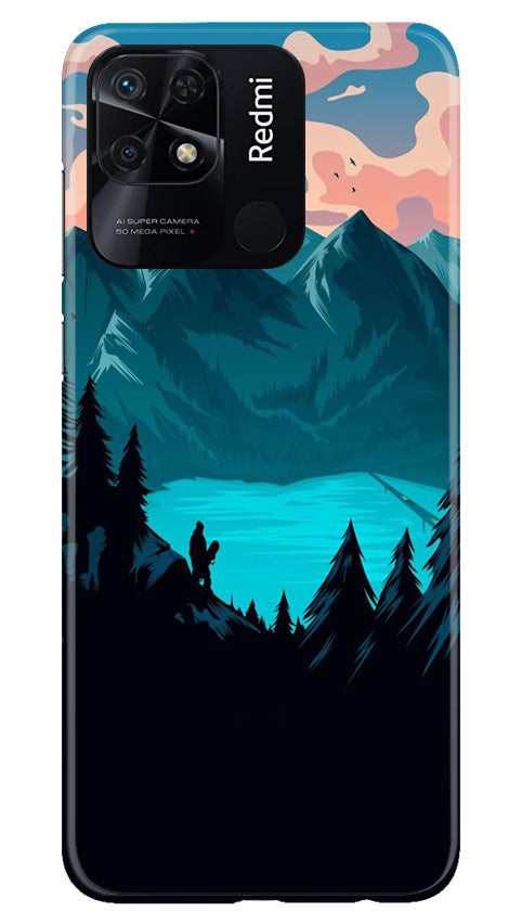 Mountains Mobile Back Case for Redmi 10C (Design - 155) Mountains Case for Redmi 10C (Design - 155)