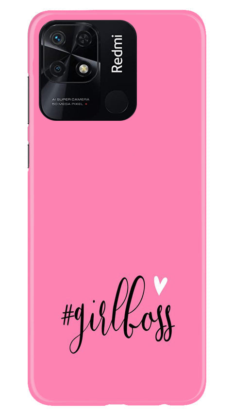 Girl Boss Black Mobile Back Case for Redmi 10C (Design - 237) Girl Boss Black Case for Redmi 10C (Design No. 237)