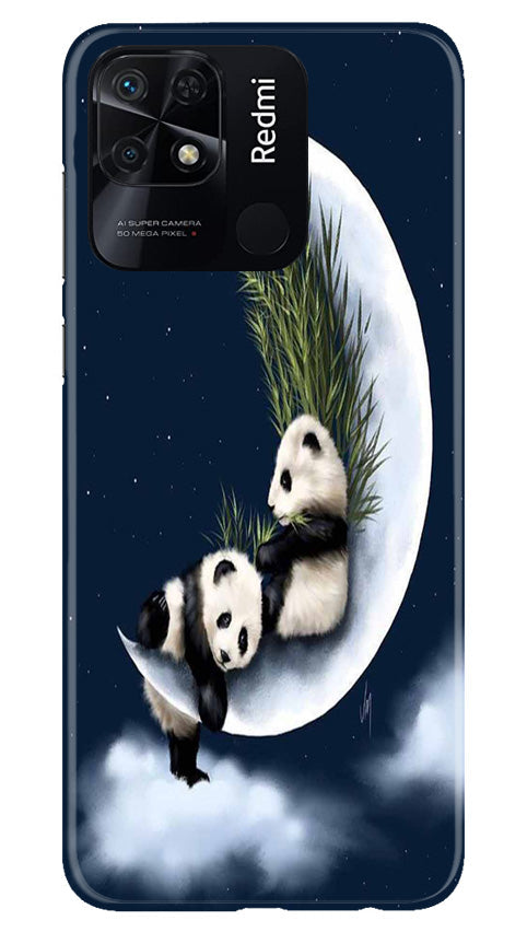 Panda Bear Mobile Back Case for Redmi 10C (Design - 279) Panda Bear Mobile Back Case for Redmi 10C (Design - 279)