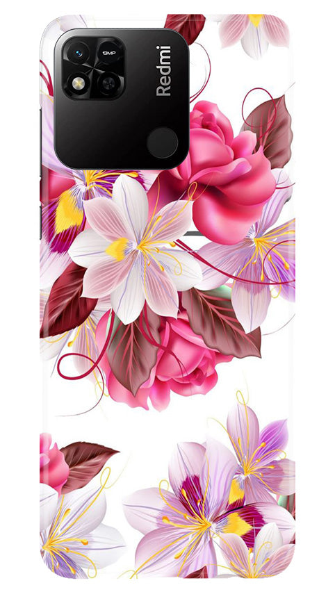 Beautiful flowers Mobile Back Case for Redmi 10A (Design - 23) Beautiful flowers Case for Redmi 10A