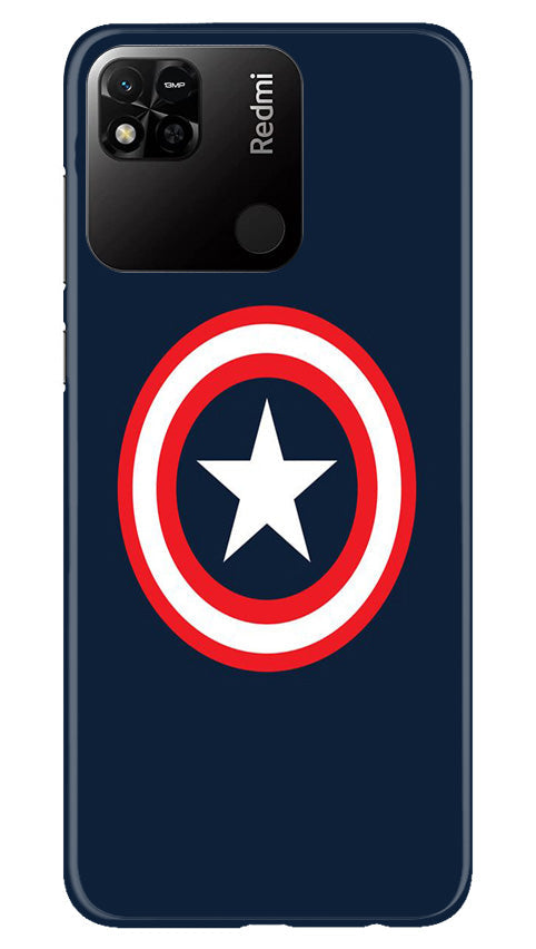 Captain America Mobile Back Case for Redmi 10A (Design - 42) Captain America Case for Redmi 10A