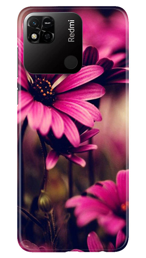 Purple Daisy Mobile Back Case for Redmi 10A (Design - 65) Purple Daisy Case for Redmi 10A