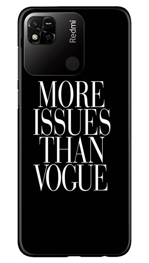 More Issues than Vague Mobile Back Case for Redmi 10A (Design - 74) More Issues than Vague Case for Redmi 10A
