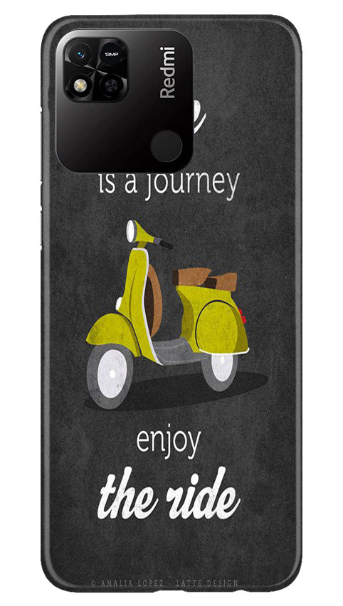 Vintage Scooter Mobile Back Case for Redmi 10A (Design - 229) Vintage Scooter Case for Redmi 10A (Design No. 229)