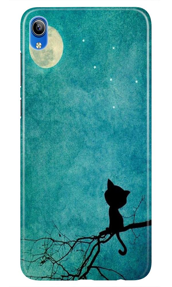 Moon cat Mobile Back Case for Redmi 7a (Design - 70) Moon cat Case for Redmi 7a