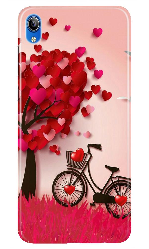 Red Heart Cycle Mobile Back Case for Redmi 7a (Design - 222) Red Heart Cycle Case for Redmi 7a (Design No. 222)