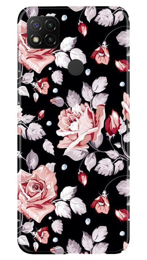 Pink rose Mobile Back Case for Xiaomi Redmi 9c (Design - 12) Pink rose Case for Xiaomi Redmi 9c