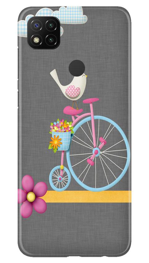 Sparron with cycle Mobile Back Case for Xiaomi Redmi 9c (Design - 34) Sparron with cycle Case for Xiaomi Redmi 9c