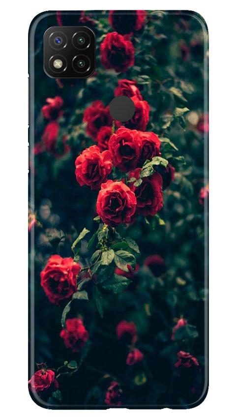 Red Rose Mobile Back Case for Xiaomi Redmi 9c (Design - 66) Red Rose Case for Xiaomi Redmi 9c