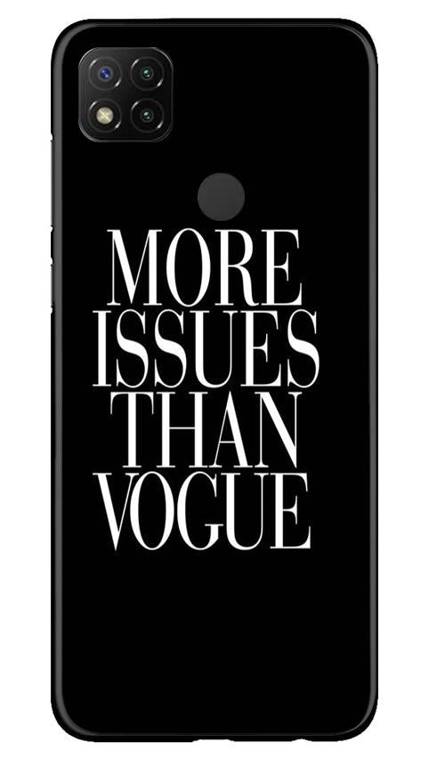 More Issues than Vague Mobile Back Case for Xiaomi Redmi 9c (Design - 74) More Issues than Vague Case for Xiaomi Redmi 9c