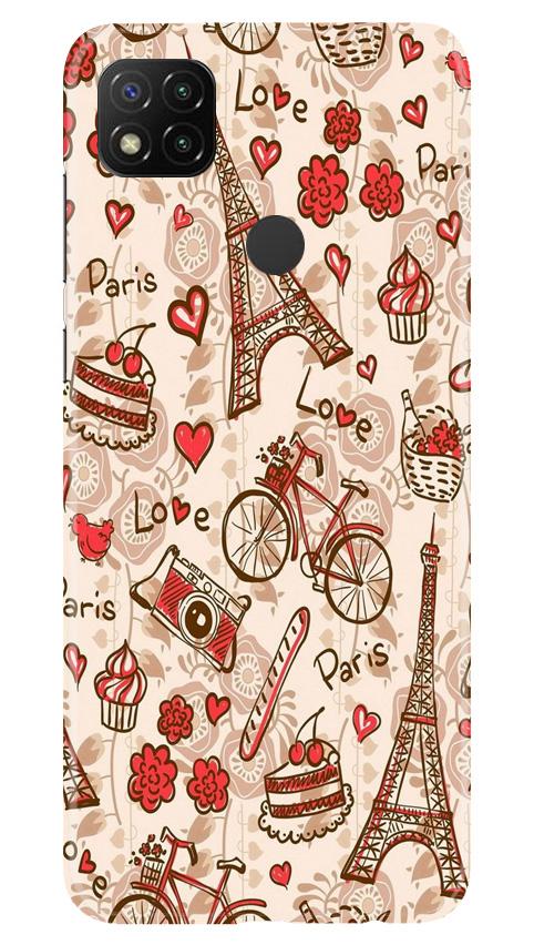 Love Paris Mobile Back Case for Xiaomi Redmi 9c (Design - 103) Love Paris Case for Xiaomi Redmi 9c (Design - 103)