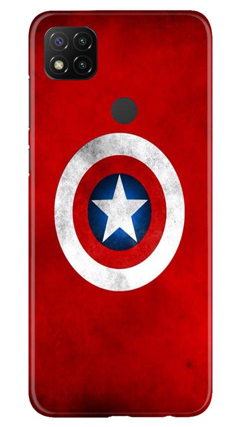 Captain America Mobile Back Case for Xiaomi Redmi 9c (Design - 249) Captain America Case for Xiaomi Redmi 9c (Design No. 249)