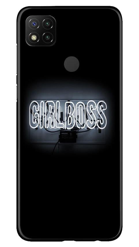 Girl Boss Black Mobile Back Case for Xiaomi Redmi 9c (Design - 268) Girl Boss Black Case for Xiaomi Redmi 9c (Design No. 268)