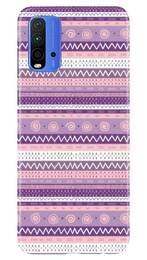 Zigzag line pattern3 Mobile Back Case for Redmi 9 Power (Design - 11) Zigzag line pattern3 Case for Redmi 9 Power