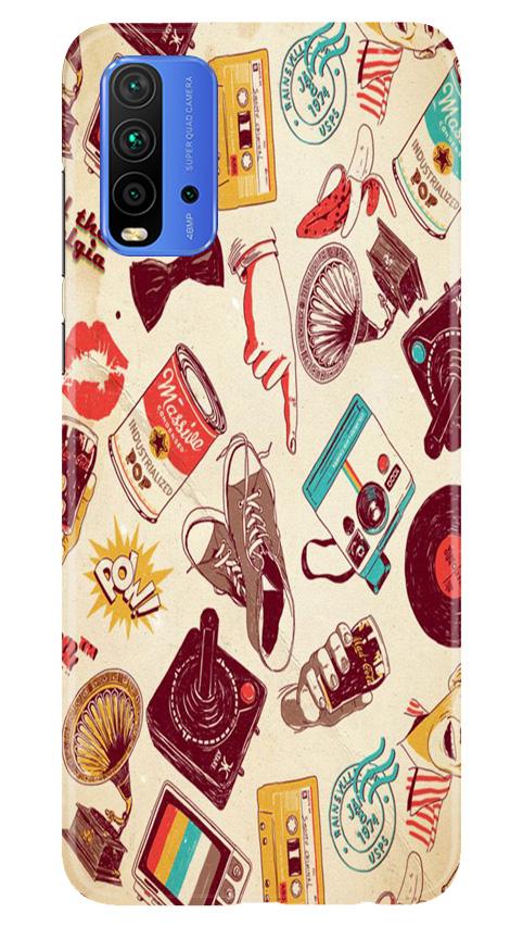 Vintage Mobile Back Case for Redmi 9 Power (Design - 35) Vintage Case for Redmi 9 Power