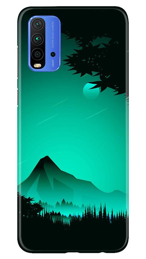 Moon Mountain Mobile Back Case for Redmi 9 Power (Design - 204) Moon Mountain Case for Redmi 9 Power (Design - 204)