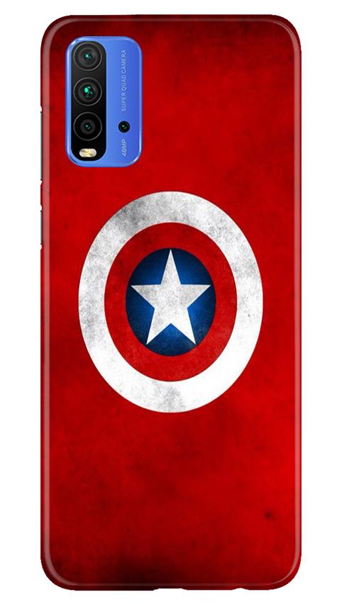 Captain America Mobile Back Case for Redmi 9 Power (Design - 249) Captain America Case for Redmi 9 Power (Design No. 249)