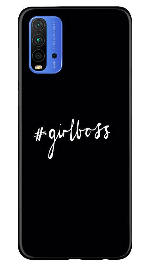 #GirlBoss Mobile Back Case for Redmi 9 Power (Design - 266) #GirlBoss Case for Redmi 9 Power (Design No. 266)