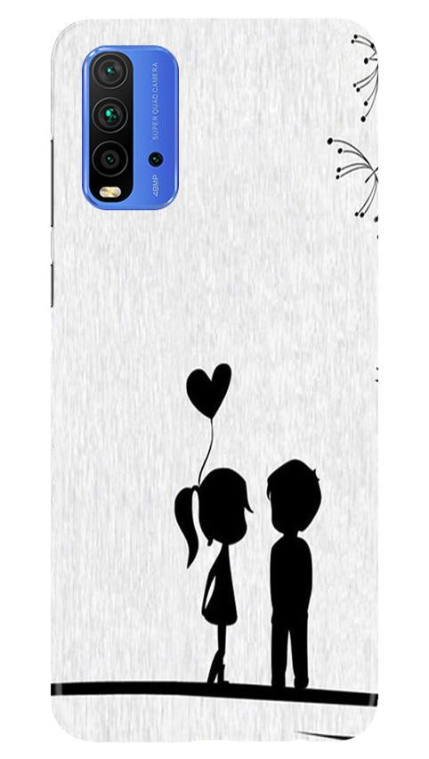 Cute Kid Couple Mobile Back Case for Redmi 9 Power (Design - 283) Cute Kid Couple Case for Redmi 9 Power (Design No. 283)