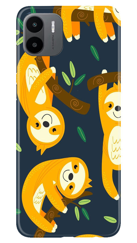 Racoon Pattern Mobile Back Case for Redmi A1 (Design - 2) Racoon Pattern Case for Redmi A1