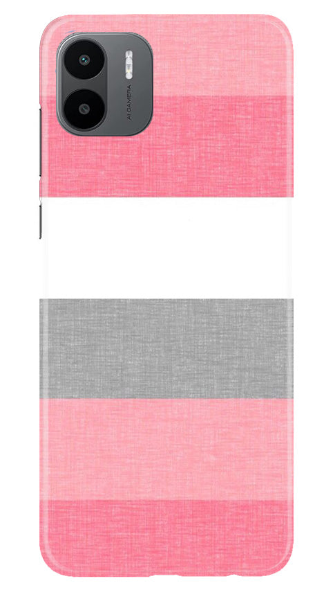 Pink white pattern Mobile Back Case for Redmi A1 (Design - 55) Pink white pattern Case for Redmi A1