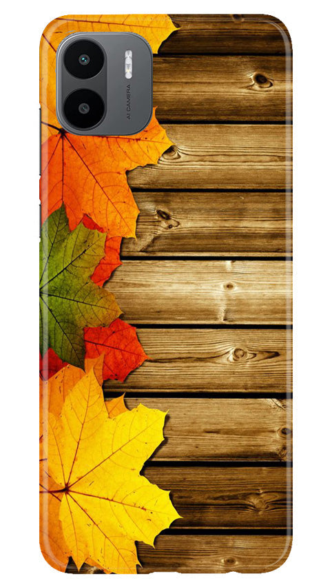 Wooden look3 Mobile Back Case for Redmi A1 (Design - 61) Wooden look3 Case for Redmi A1