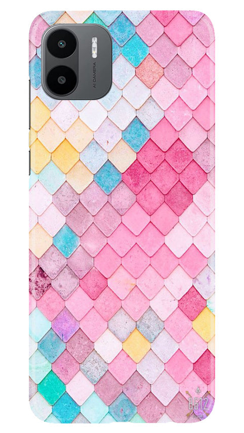 Pink Pattern Mobile Back Case for Redmi A1 (Design - 184) Pink Pattern Case for Redmi A1 (Design No. 184)