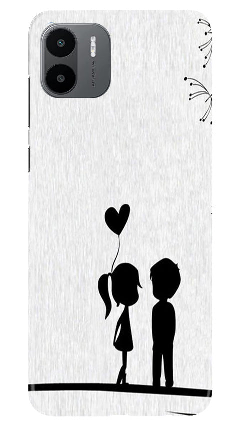 Cute Kid Couple Mobile Back Case for Redmi A1 (Design - 252) Cute Kid Couple Case for Redmi A1 (Design No. 252)