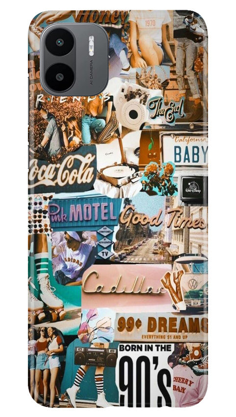 Vintage Design Mobile Back Case for Redmi A1 (Design - 253) Vintage Design Case for Redmi A1 (Design No. 253)