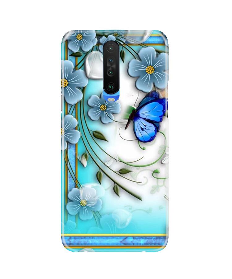 Blue Butterfly Mobile Back Case for Redmi K30 (Design - 21) Blue Butterfly Case for Redmi K30