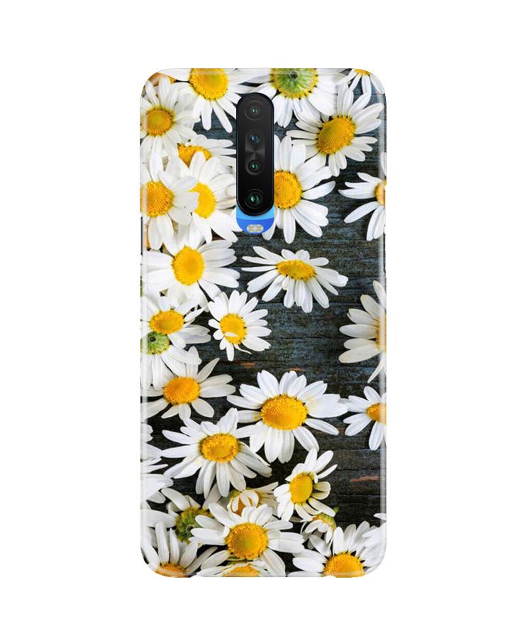 White flowers2 Mobile Back Case for Redmi K30 (Design - 62) White flowers2 Case for Redmi K30