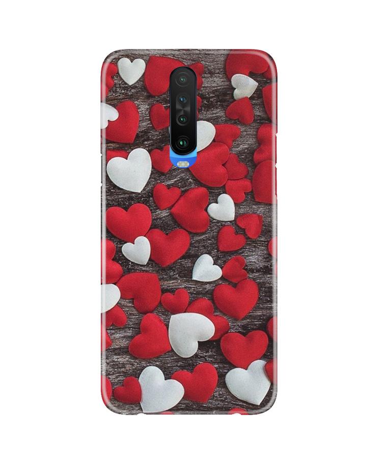 Red White Hearts Mobile Back Case for Redmi K30 (Design - 105) Red White Hearts Case for Redmi K30 (Design - 105)