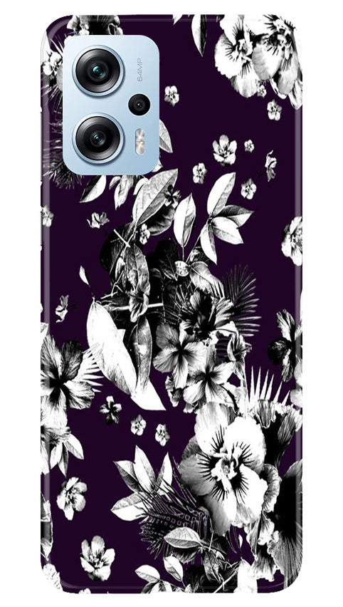 white flowers Mobile Back Case for Redmi K50i (Design - 7) white flowers Case for Redmi K50i