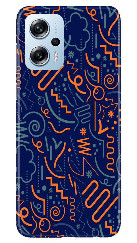 Line Art Baground Mobile Back Case for Redmi K50i (Design - 26) Line Art Baground Case for Redmi K50i