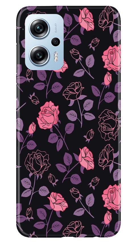 Rose Black Background Mobile Back Case for Redmi K50i (Design - 27) Rose Black Background Case for Redmi K50i