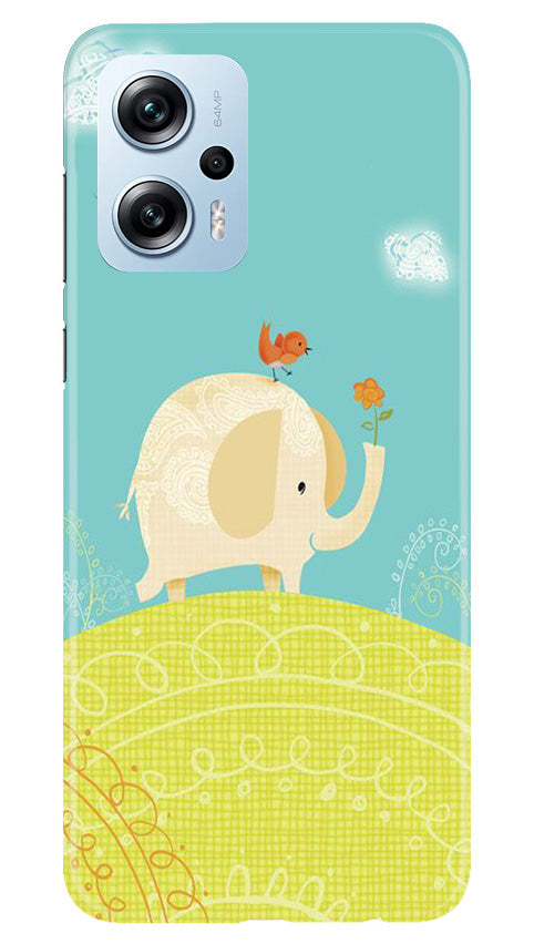 Elephant Painting Mobile Back Case for Redmi K50i (Design - 46) Elephant Painting Case for Redmi K50i