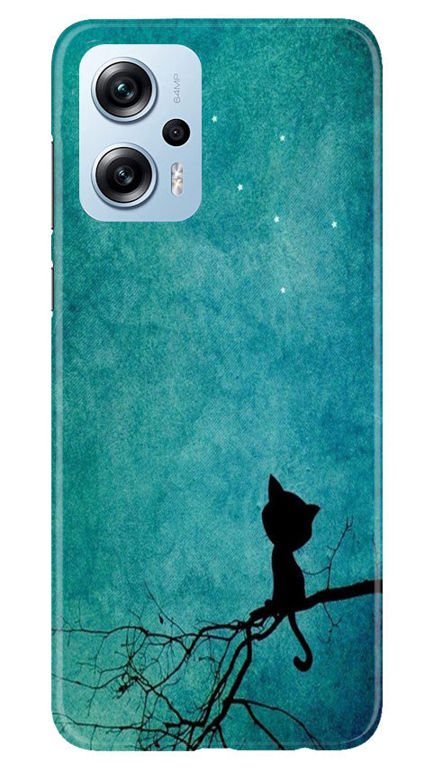 Moon cat Mobile Back Case for Redmi K50i (Design - 70) Moon cat Case for Redmi K50i