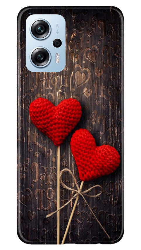 Red Hearts Mobile Back Case for Redmi K50i (Design - 80) Red Hearts Case for Redmi K50i