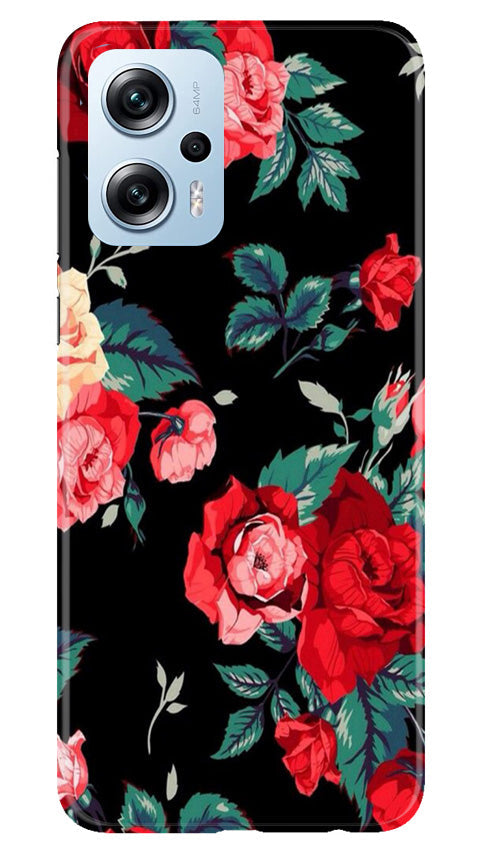 Red Rose2 Mobile Back Case for Redmi K50i (Design - 81) Red Rose2 Case for Redmi K50i