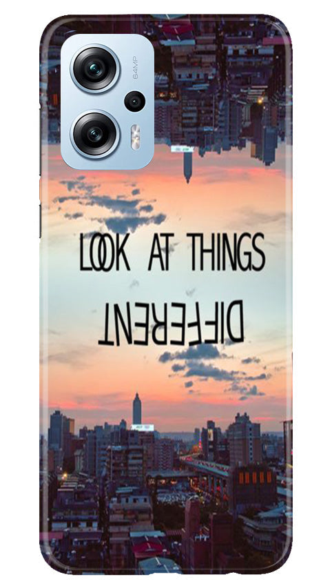 Look at things different Mobile Back Case for Redmi K50i (Design - 99) Look at things different Case for Redmi K50i