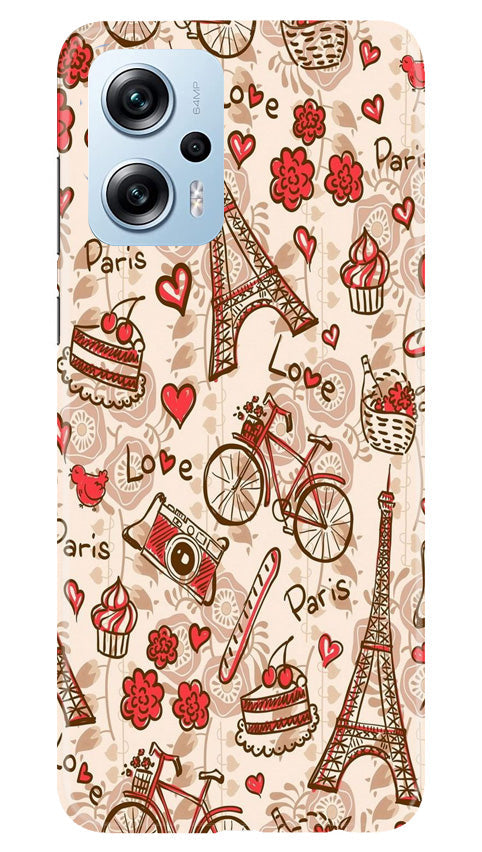 Love Paris Mobile Back Case for Redmi K50i (Design - 103) Love Paris Case for Redmi K50i (Design - 103)