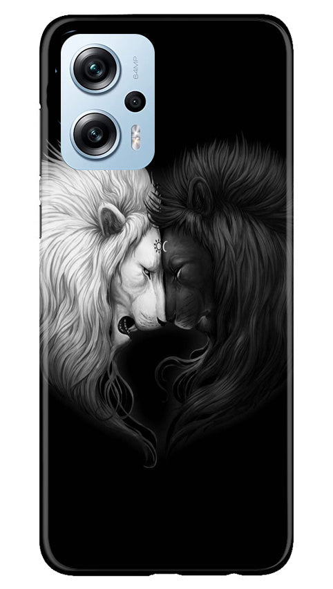 Dark White Lion Mobile Back Case for Redmi K50i (Design - 140) Dark White Lion Case for Redmi K50i (Design - 140)