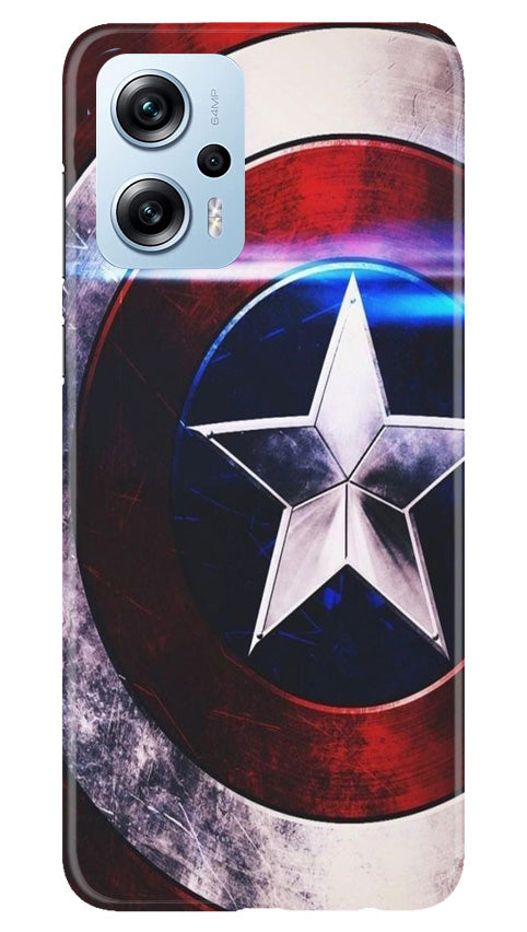 Captain America Shield Mobile Back Case for Redmi K50i (Design - 219) Captain America Shield Case for Redmi K50i (Design No. 219)