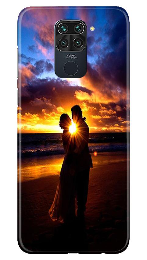 Couple Sea shore Mobile Back Case for Redmi Note 9 (Design - 13) Couple Sea shore Case for Redmi Note 9