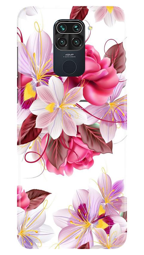 Beautiful flowers Mobile Back Case for Redmi Note 9 (Design - 23) Beautiful flowers Case for Redmi Note 9
