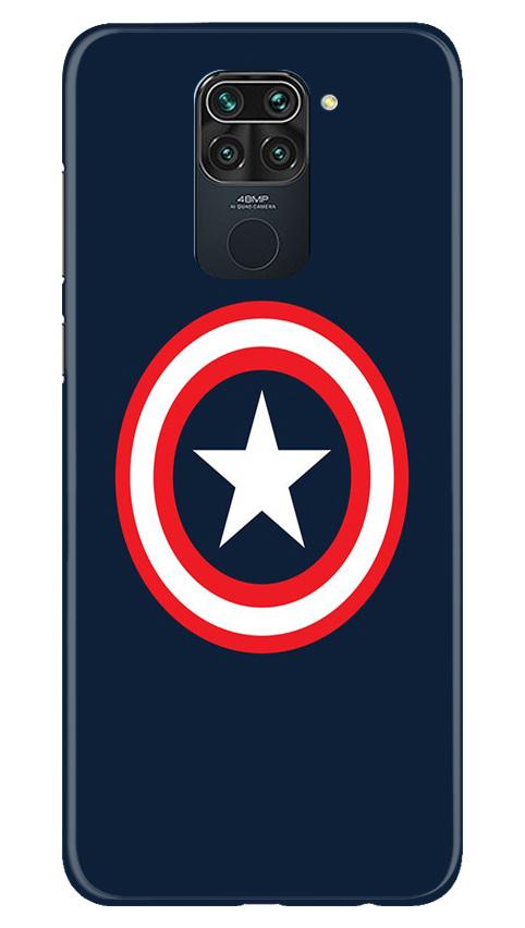 Captain America Mobile Back Case for Redmi Note 9 (Design - 42) Captain America Case for Redmi Note 9