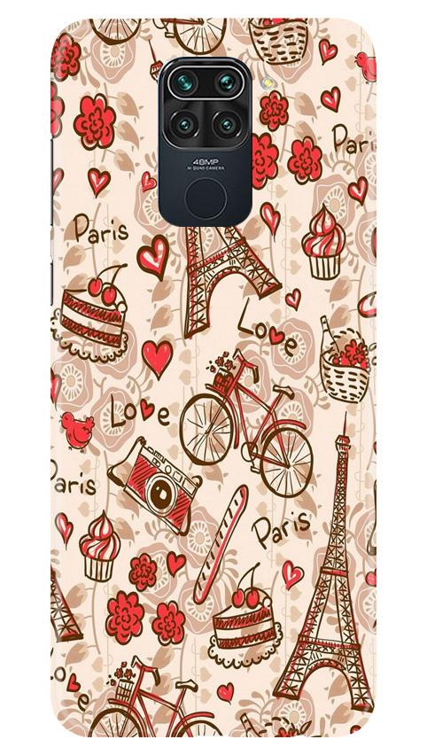Love Paris Mobile Back Case for Redmi Note 9 (Design - 103) Love Paris Case for Redmi Note 9 (Design - 103)
