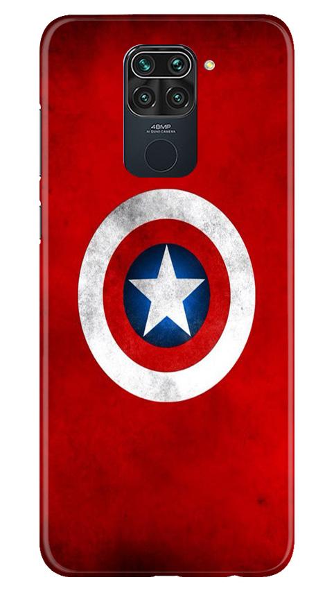 Captain America Mobile Back Case for Redmi Note 9 (Design - 249) Captain America Case for Redmi Note 9 (Design No. 249)