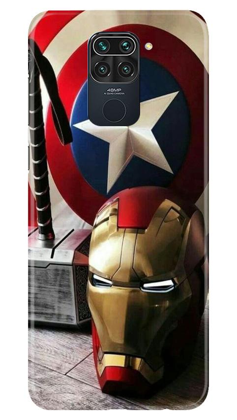 Ironman Captain America Mobile Back Case for Redmi Note 9 (Design - 254) Ironman Captain America Case for Redmi Note 9 (Design No. 254)