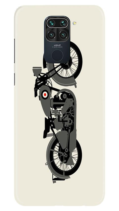 MotorCycle Mobile Back Case for Redmi Note 9 (Design - 259) MotorCycle Case for Redmi Note 9 (Design No. 259)